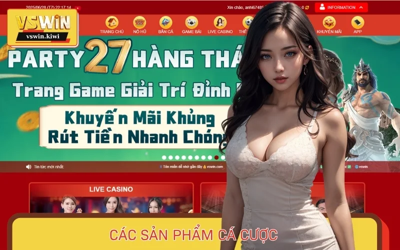 Kho game cá cược làm nên tên tuổi và thành công của Vswin